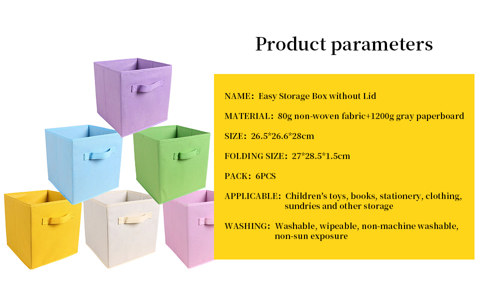 Foldable Fabric Storage Cubes,Cube Organizer Bin Decorative
