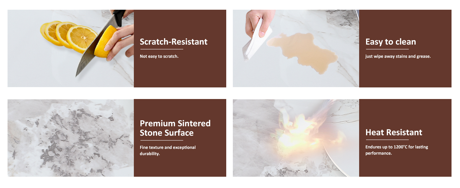 59'' Round Dining Table with Lazy Susan, Sintered Stone