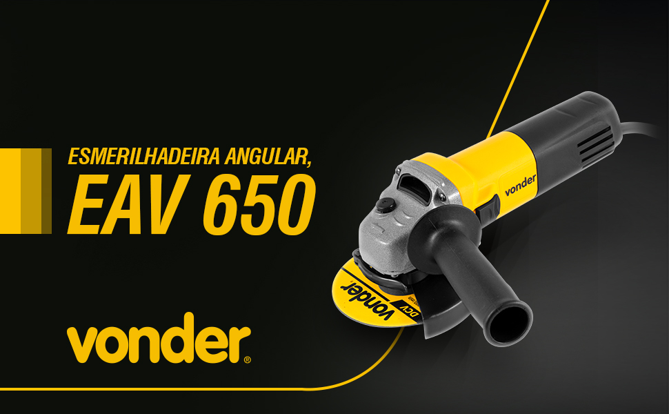 Esmerilhadeira Angular, 650 W, com disco, 220 V~, EAV 650