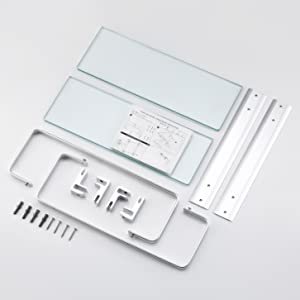 KES Estanteria Baño Aluminio Estante Vidrio Baño 8MM Extra ...