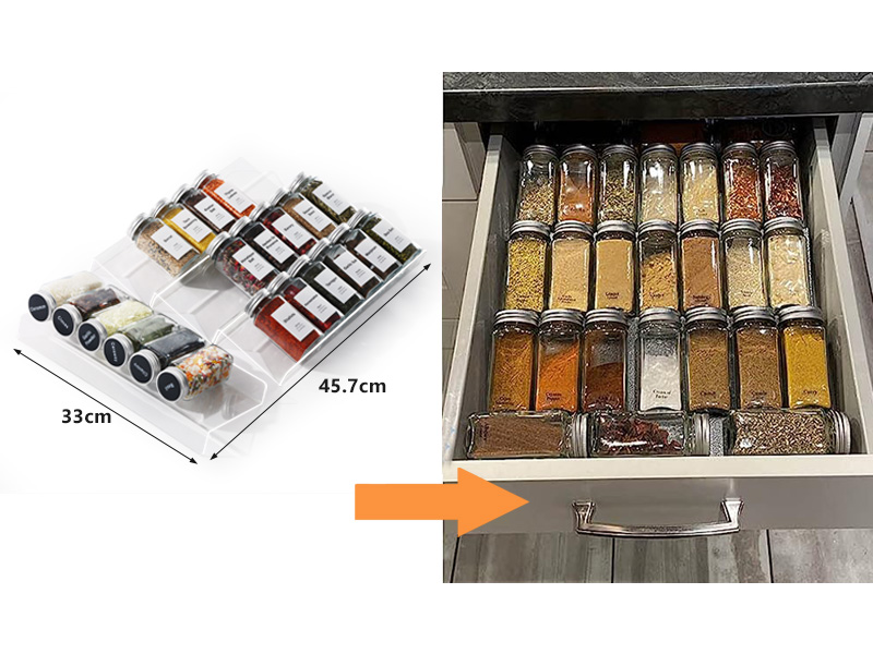 spice rack drawer insert
