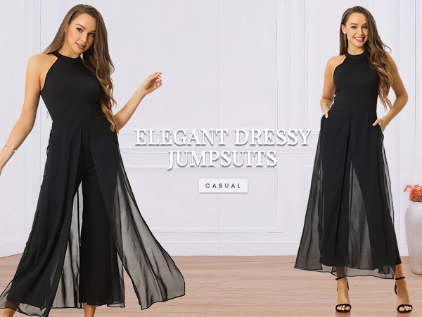 Amazon.com: Allegra K Elegant Jumpsuit for Women's Summer