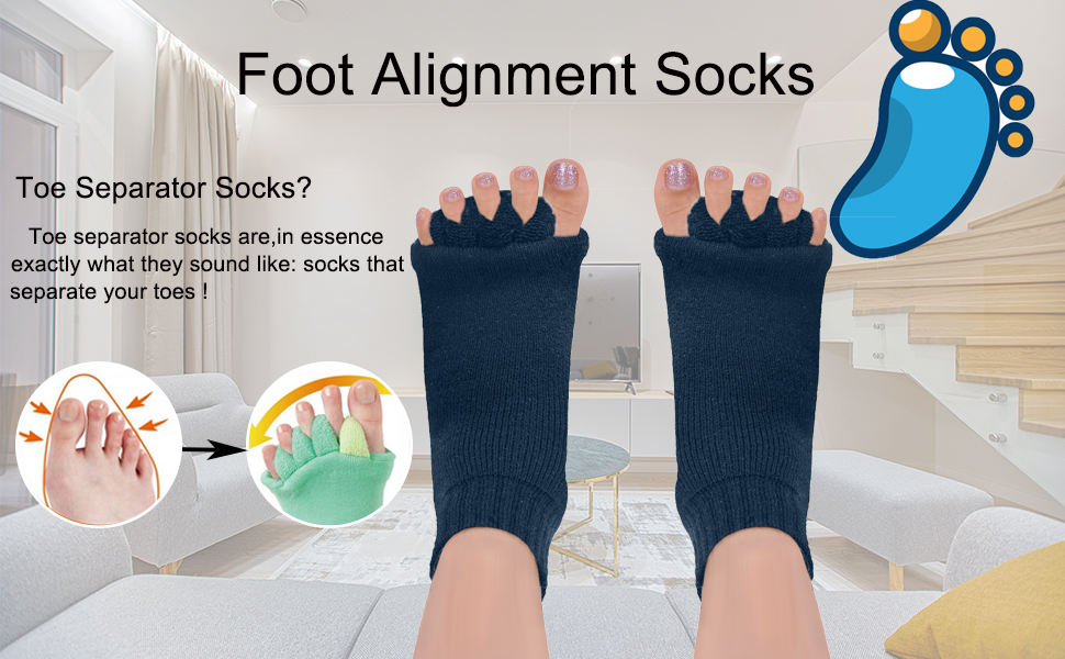 Buy Evissa Premium Cotton Toe Separator Socks Alleviate Bunions