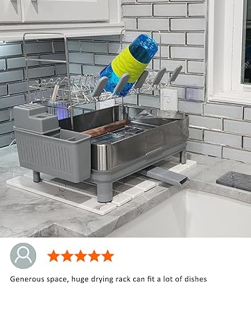 Ewaiira Stainless Steel Dish Racks for Kitchen Counter
