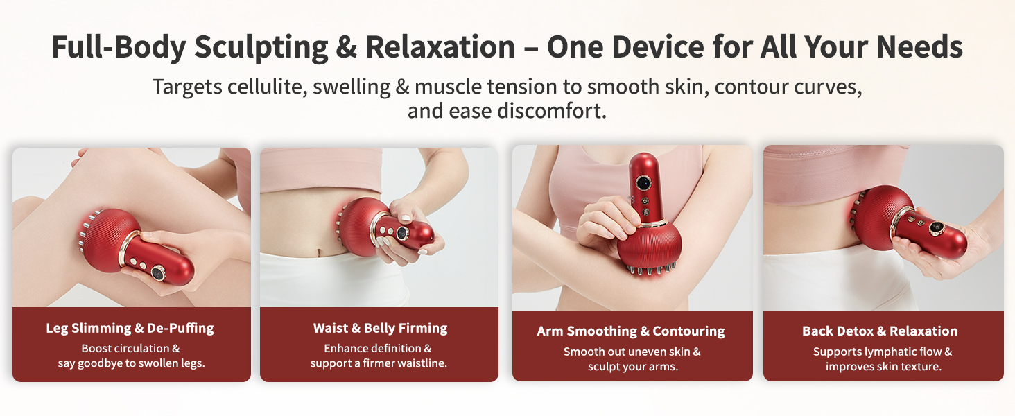 lymphatic drainage massager; stretch marks removal; body sculpting machine; cellulite massager