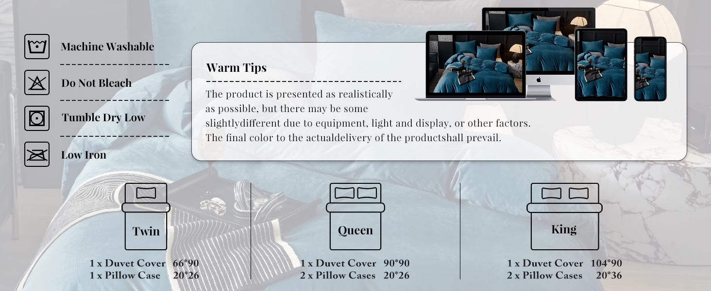 duvet cover queen size blue