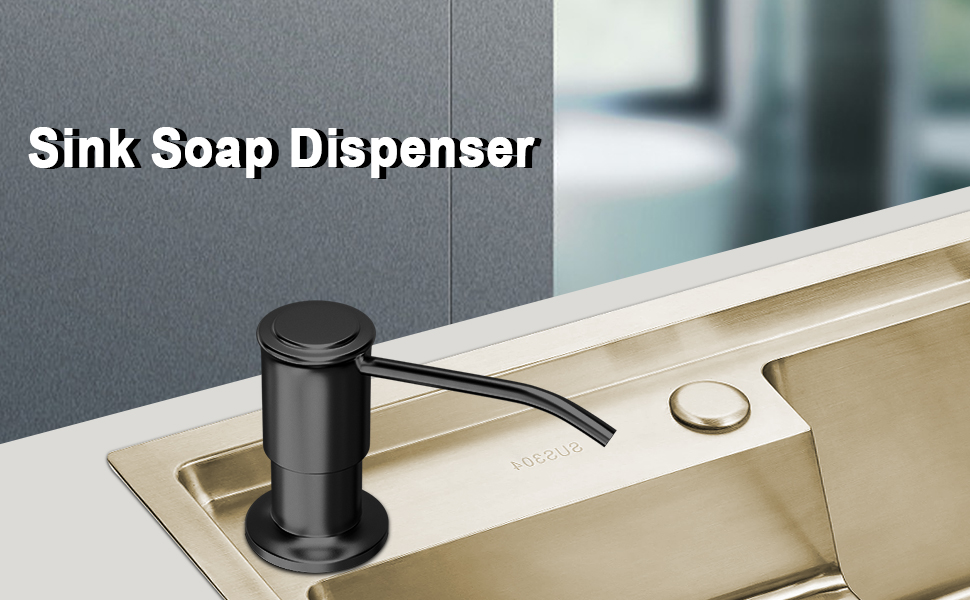 Soap Dispenser for Kitchen Sink, Sink Soap Dispenser with Wide Pump Head Base, 47