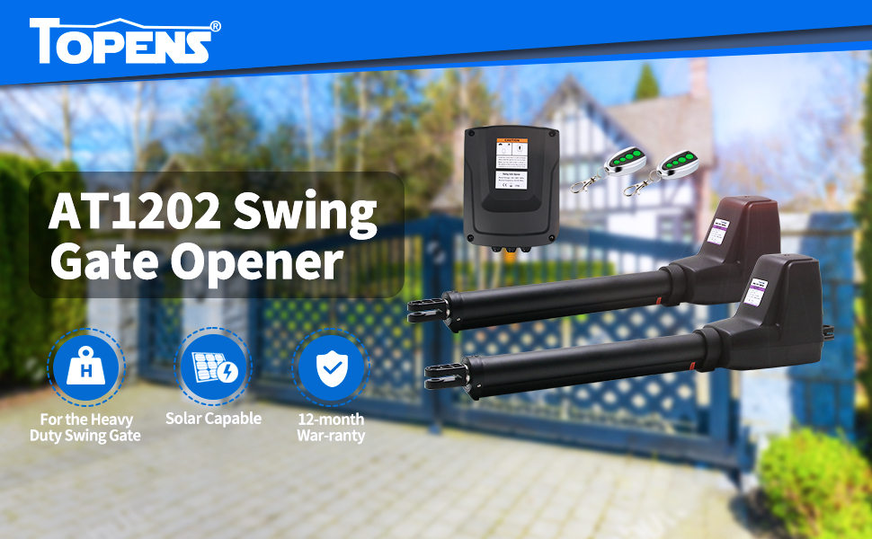 Mua TOPENS AT1202 Automatic Gate Opener for Heavy Duty Dual Swing Gates