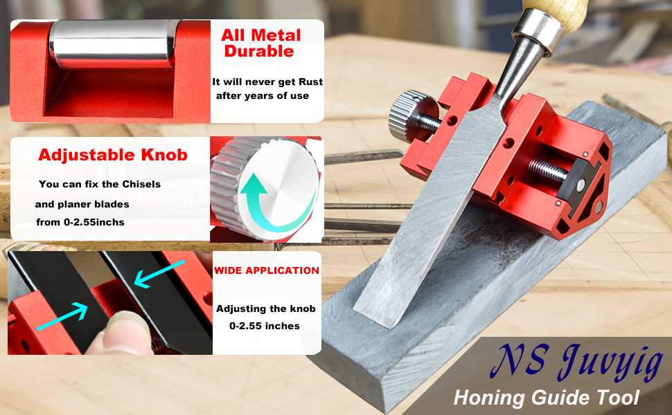 N&S Juvyig Honing Guide ToolWoodworking Sharpening Holder of Whetstone