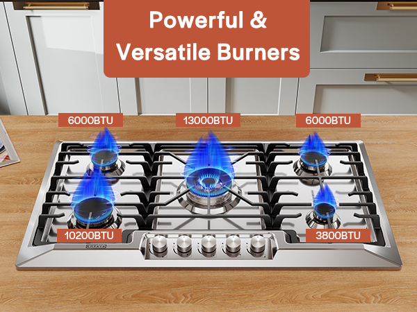 Gas cooktop