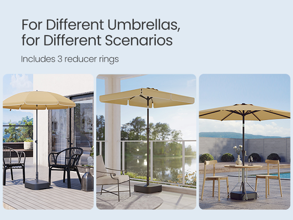 Amazon.com : SONGMICS Umbrella Base, Square Patio Umbrella