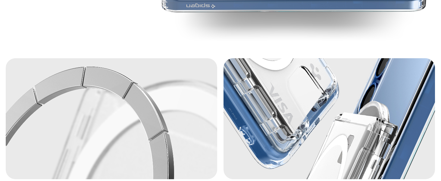 B0DNH54TGR_Magsafe Card Holder (Galaxy S25) Ultra Hybrid Magfit Plus Crystal Clear