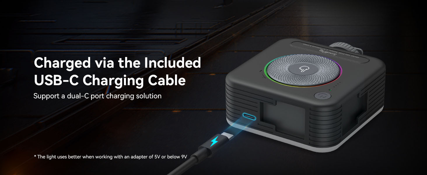 SmallRig P108 RGB Video Light,Portable LED Camera Lights 360° Full Color