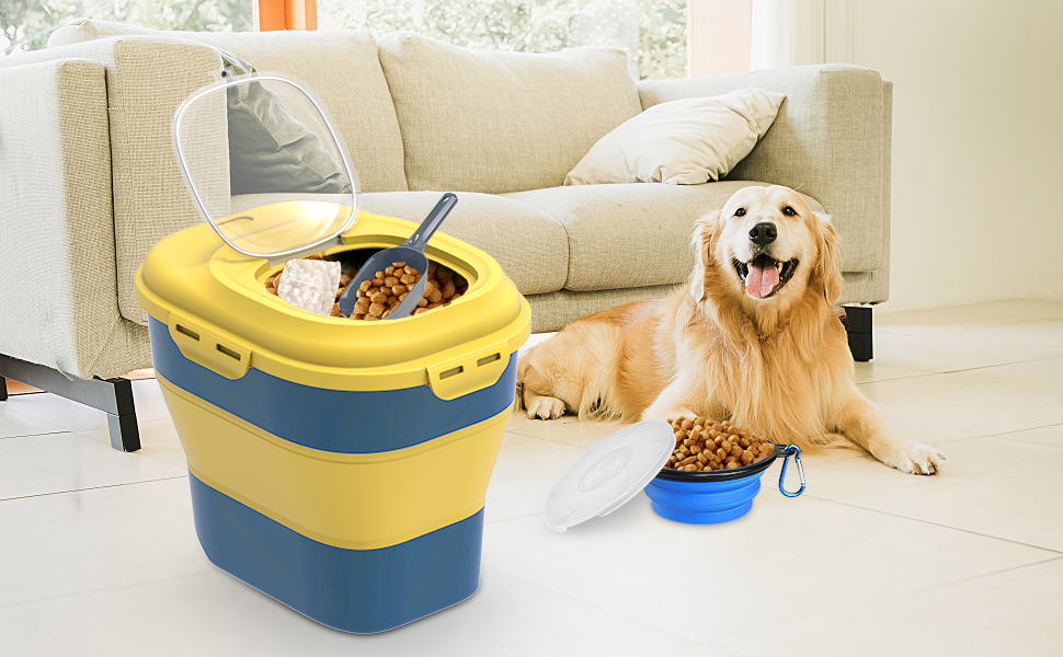 Pet Supplies Collapsible Dog Food Storage Container, Dog Food