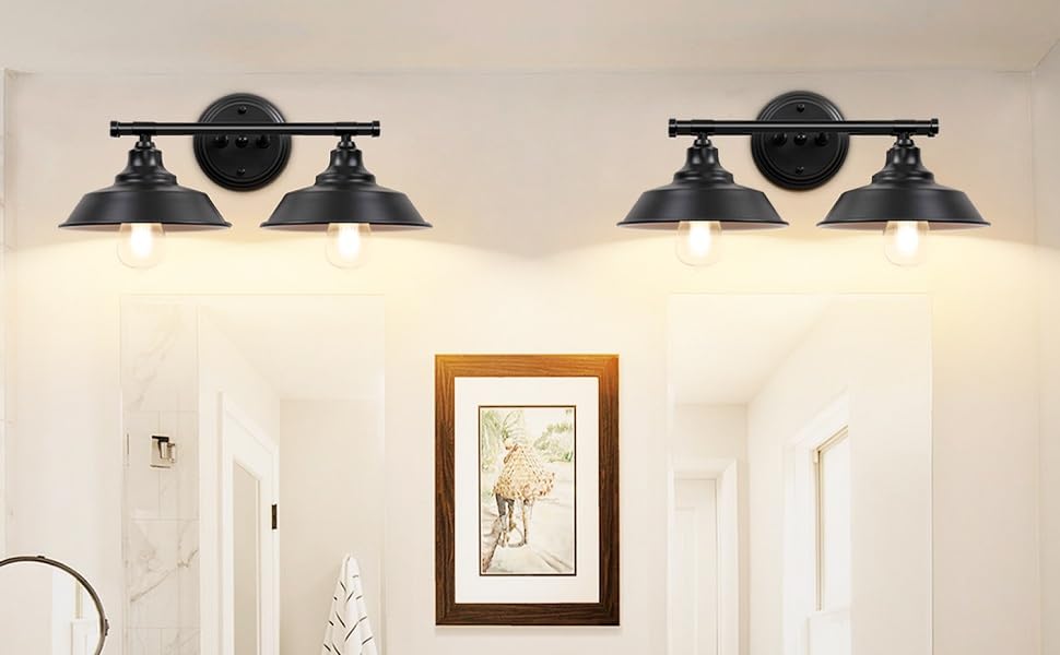 black vanity lights