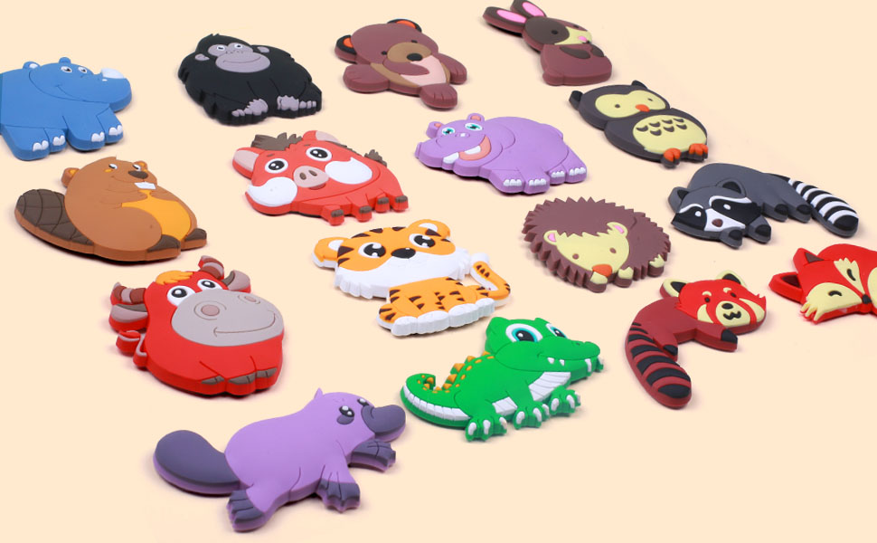 SUPINEEDO Fridge for Kids 16 Cute Farm Animal