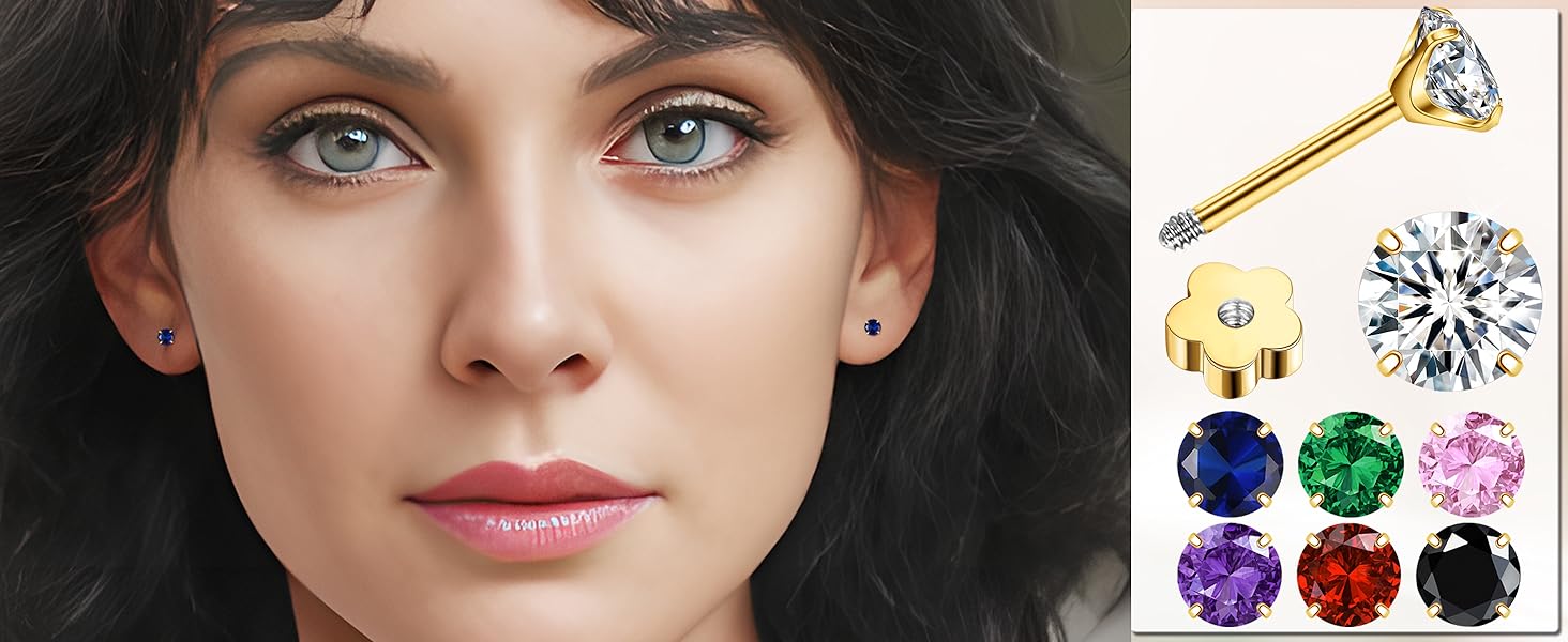 flatback stud earrings