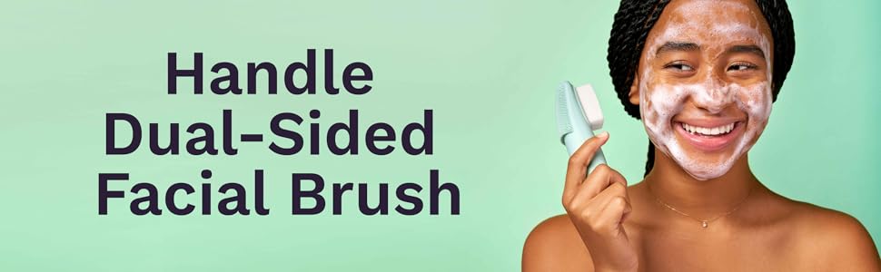 Handle Dual Sided Facial Brush