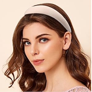 girl gifts for women headband makeup women spa headband sponge & terry towel cloth fabric hair band