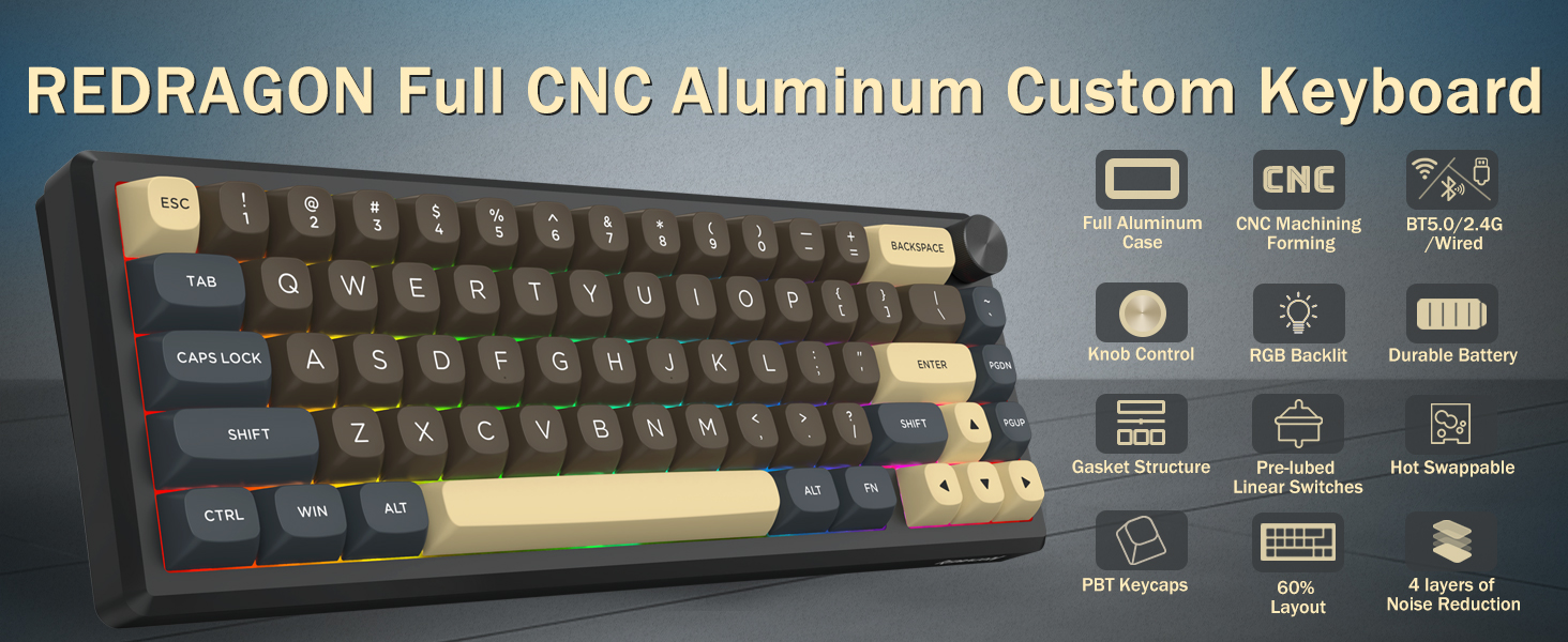 cnc gaming keyboard metal