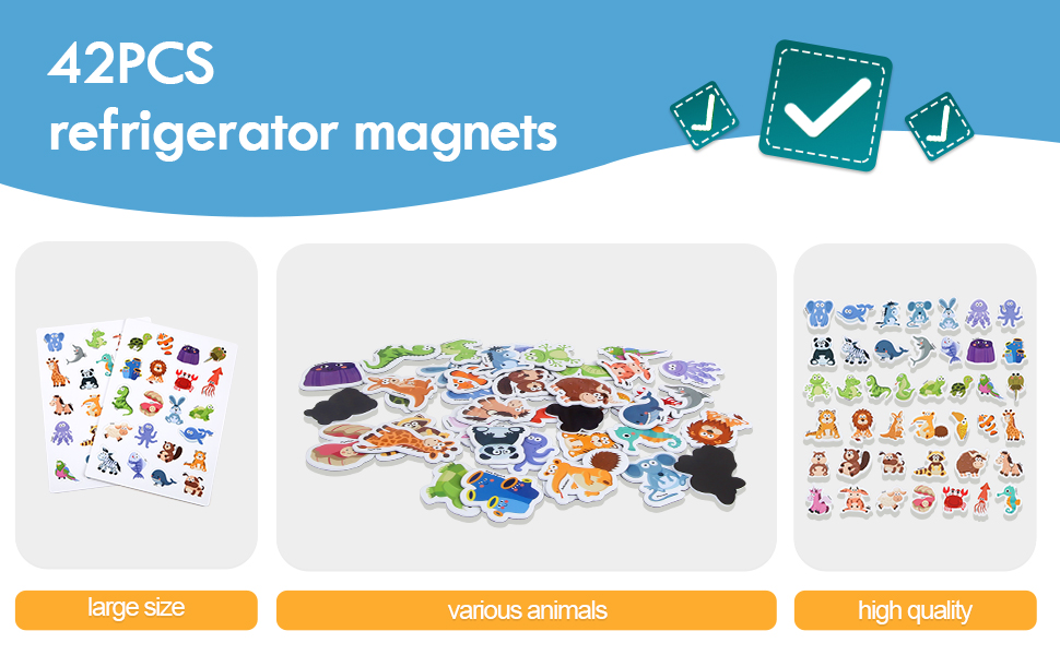 Fridge for Kids,42pcs Cute Refrigerator for