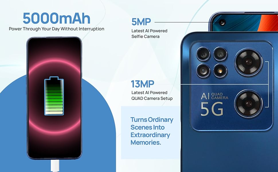 spark 70 5g أزرق