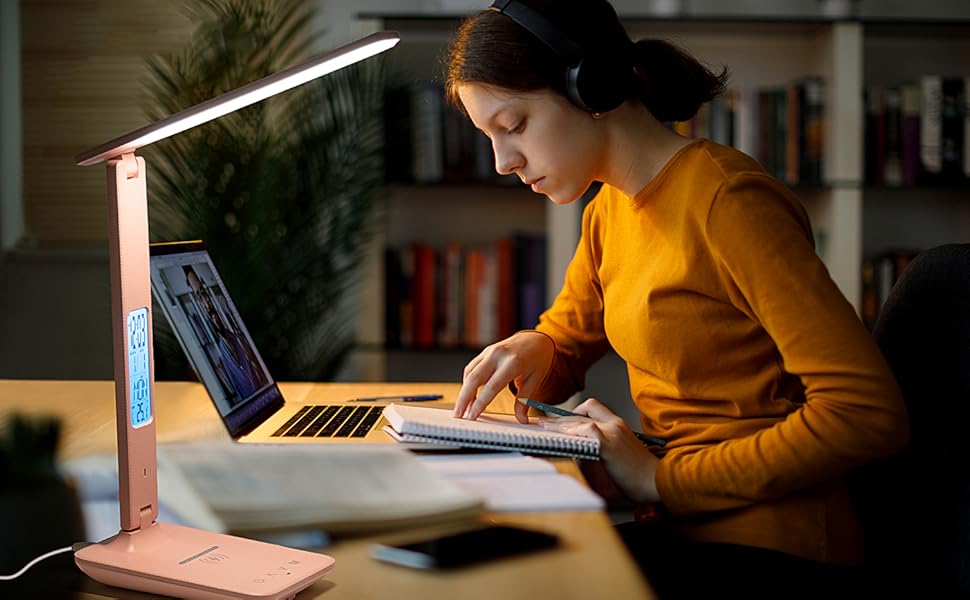 led desk lamp desk lamp desk light study lamp desk lamp with wireless charger lamps for home office