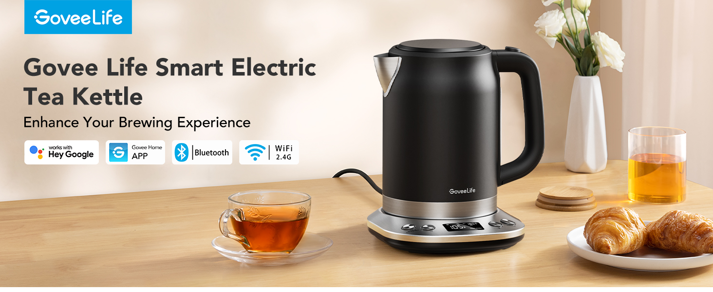 GoveeLife Smart Electric Kettle Temperature Control, WiFi Electric Tea Kettle with