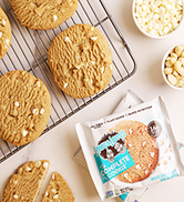 Chocolat blanc, Lenny Larry, cookie protéiné, biscuits protéinés