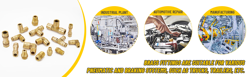 Brass DOT Air Brake Line Fittings