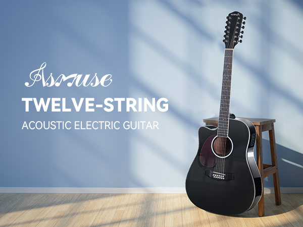 ギター Amuse no.13 Amazon.com: Asmuse 12 String Guitar,42” Acoustic Electric