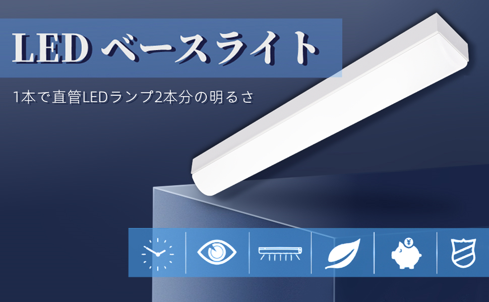 LEDベースライト　ケース、ライトユニット　キッチン、倉庫ライト　3本セット lls140mm25w20set.jpg