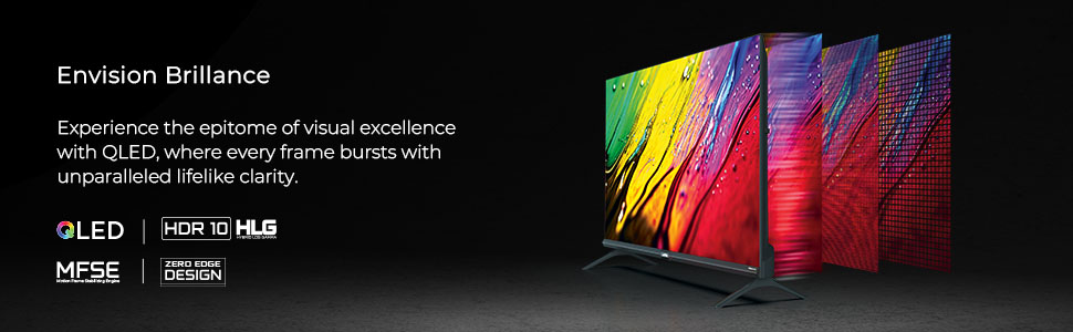 Wobble tv, wobble qled, zero edge design, hdr10 HLG, QLED