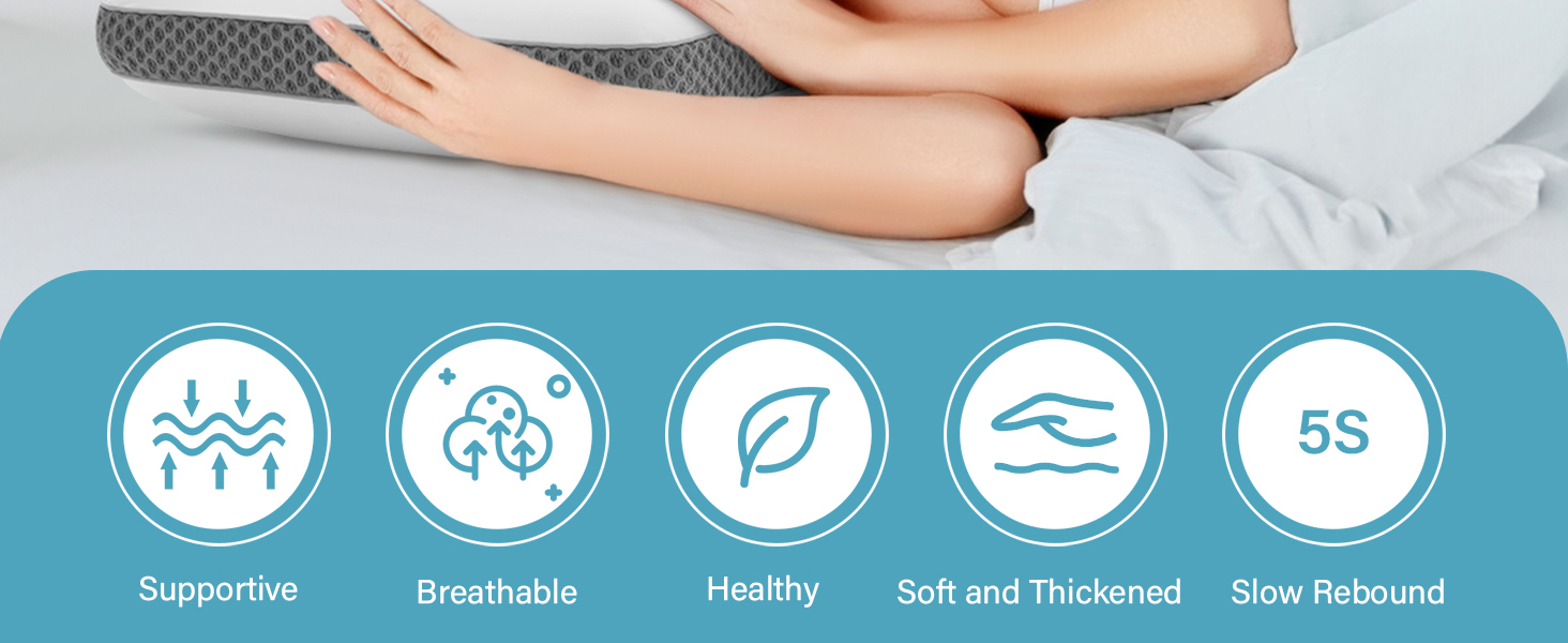 Memory Foam Bed Pillow for Pressure Relief