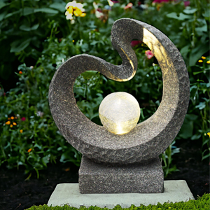 Décoration de jardin avec éclairage