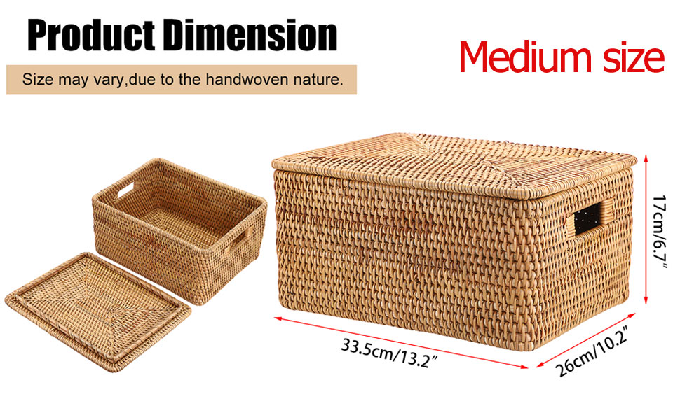 wicker basket with lid wicker storage basket shelf basket with lid