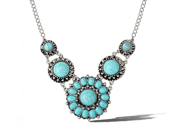 DIFFERENT NECKLACE PREMIUM　53cm ジョージ Amazon.com: Jessica Simpson Turquoise Necklace for Women, 16