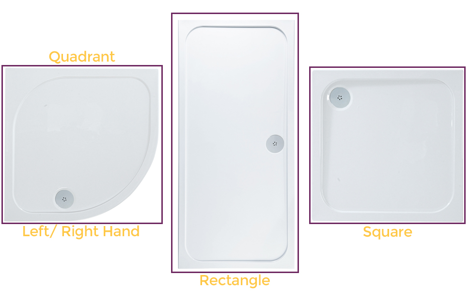 Atlas 1200 x 760 AntiSlip Shower Tray Rectangular Shower Tray Low