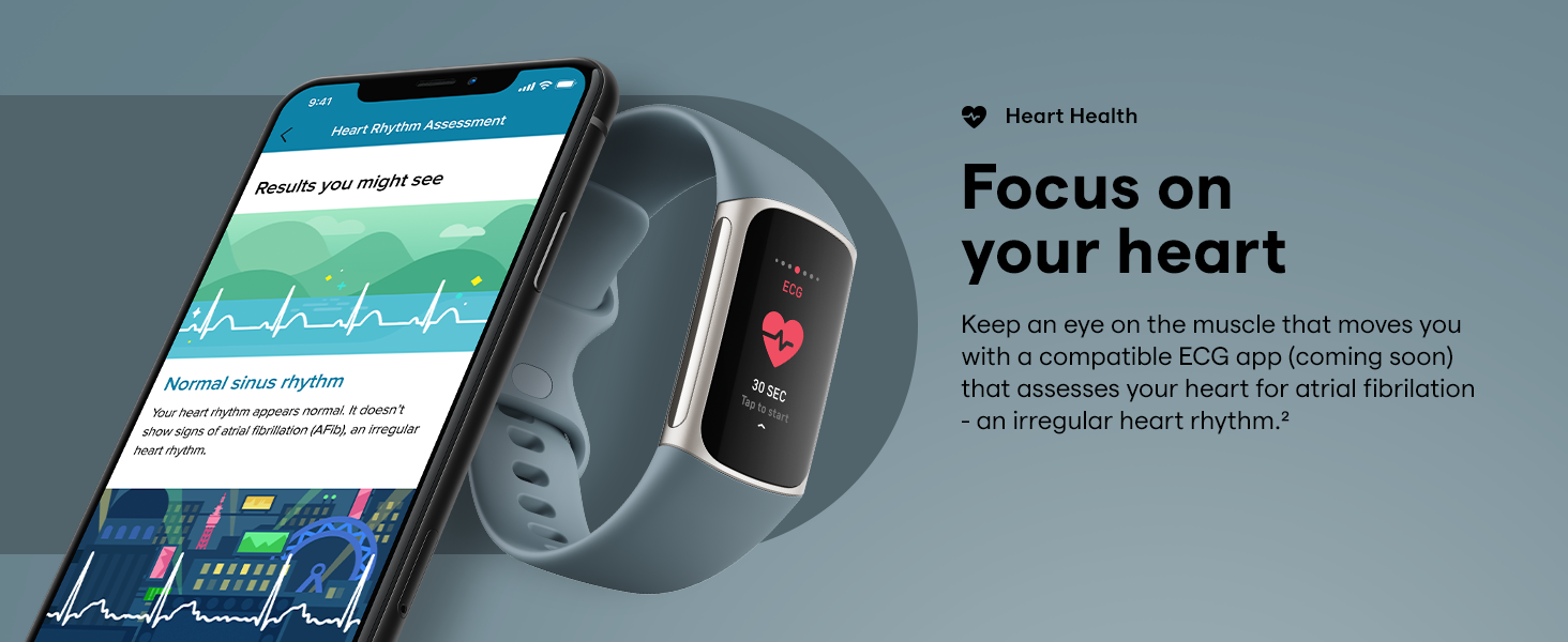 Fitbit Charge 5 Advanced Fitness & Health Tracker with GPS, Stress