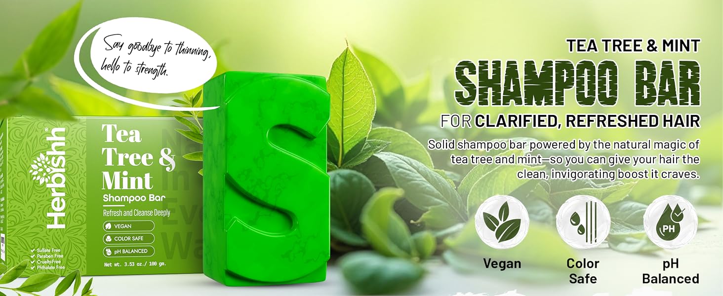 Intro- Herbishh Tea Tree Shampoo bar