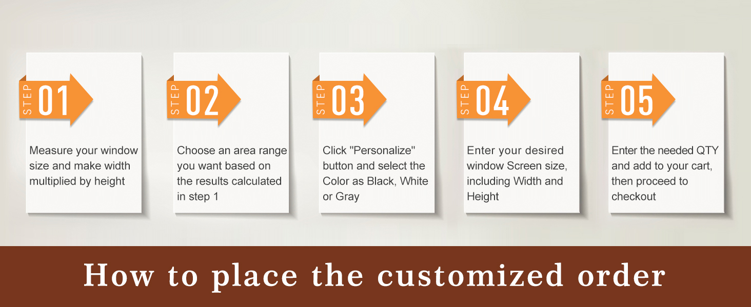 Yotache Custom Window Screen for Window Size Under 30" Width