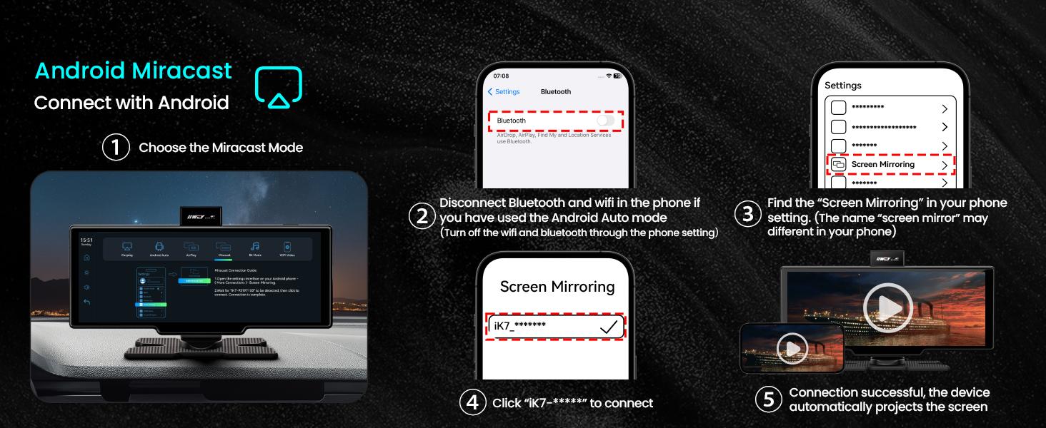 carplay screen dashcam