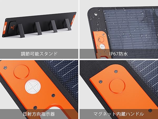 Amazon | ZOUPW N型 16BB 110W ソーラーパネル 折りたたみ式 25
