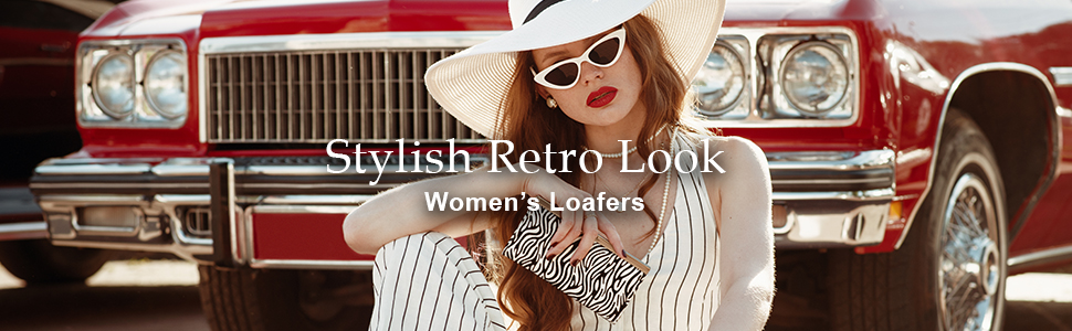 EVIANA WOMEN'S LOAFERS STYLISH RETRO LOOK