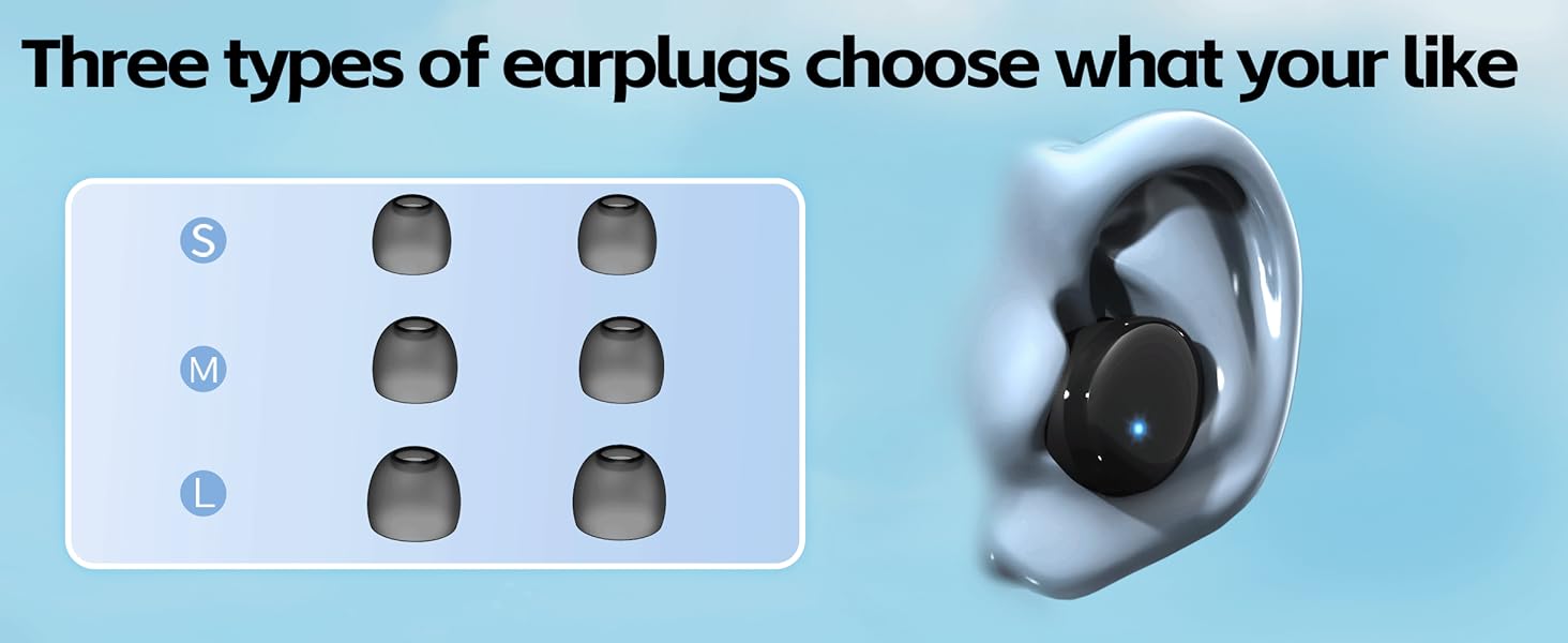 Three types of earplugs choose what your like