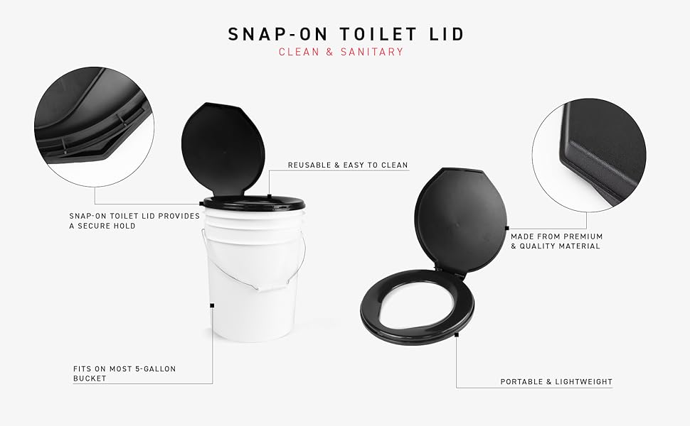 72HRS Essential Toilet Emergency Survival Kit, Portable Toilet Kit