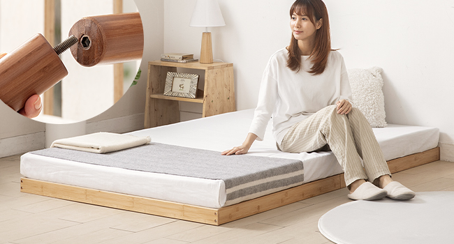 Amazon｜モダンデコ ベッド すのこベッド セミダブル 耐荷重500kg 3