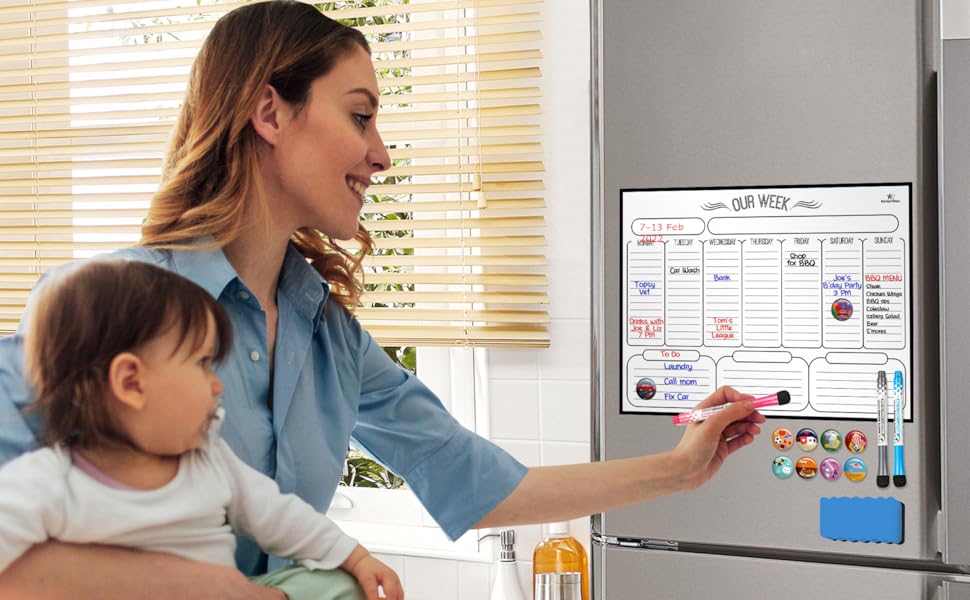 Weekly Dry Erase Board Calendar Whiteboard Weekly