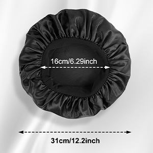 weiche kopfhaube schlafhaube seide mit gummizug für damen und mädchen satin haarhaube für damen