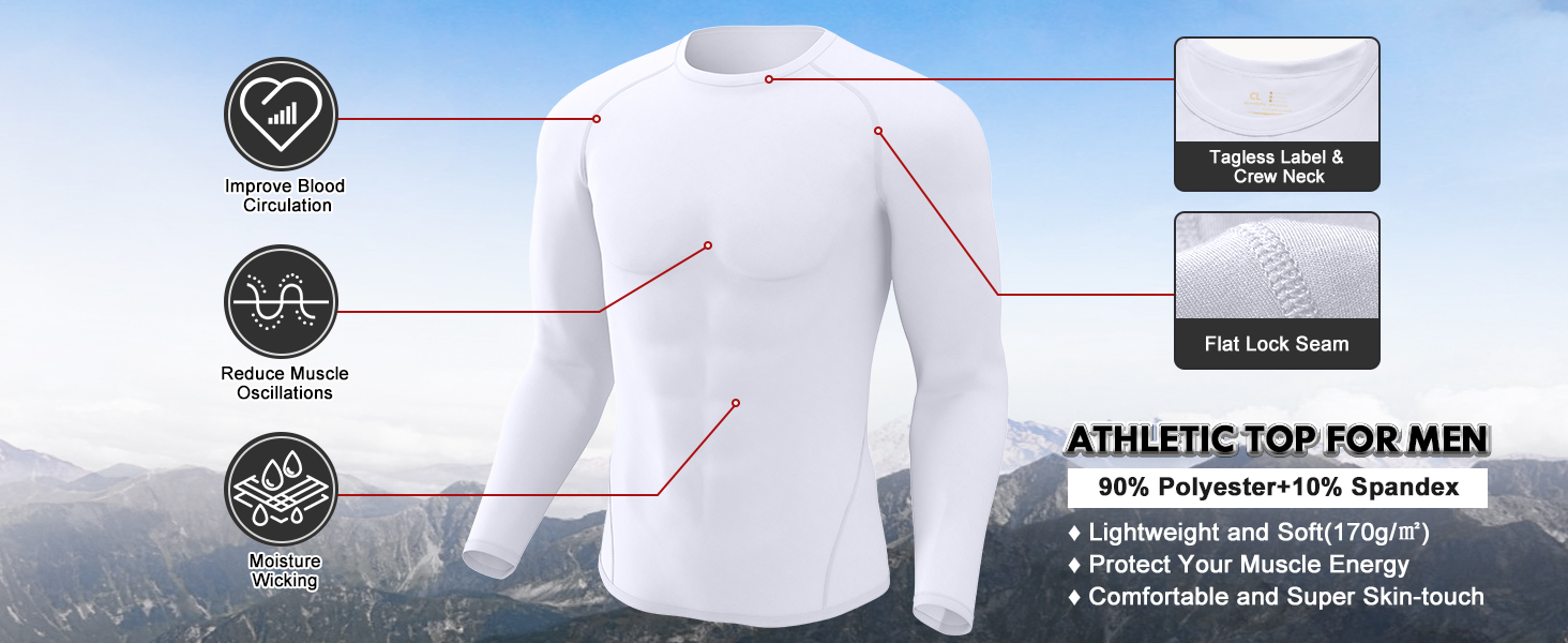 4 pack compression shirts for men